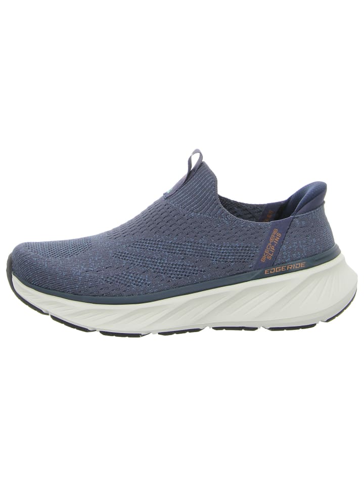 Спортивные тапочки синего цвета Skechers — фото 2