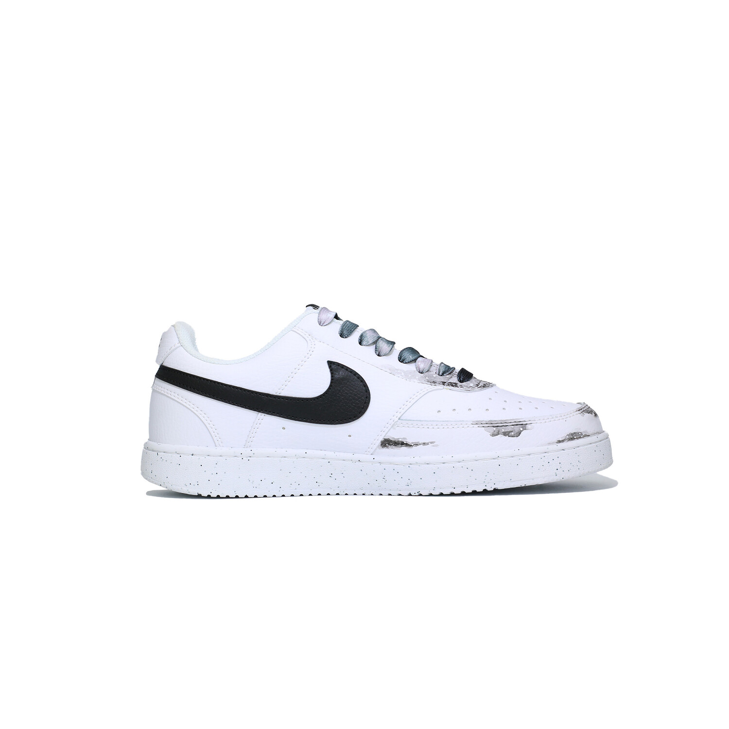 Кроссовки Nike Court Vision 1 Skateboarding Shoes Men Low-top Gray, Black, черный — фото 2