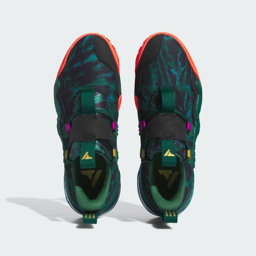 Кроссовки adidas Trae Young 1 для мужчин, зеленый/золотой — фото 2