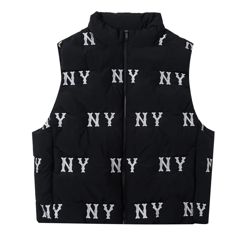 

Пуховик-жилет унисекс черный MLB