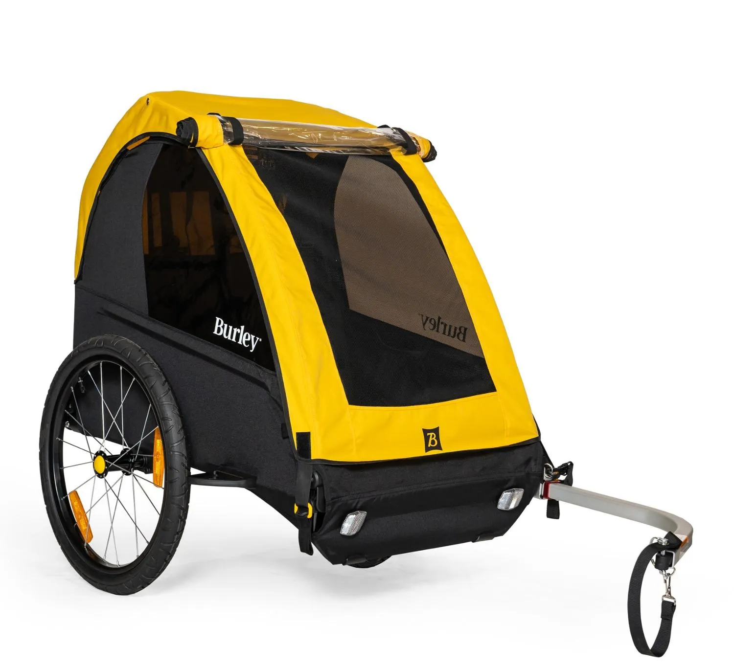 

Детский велоприцеп двойной Burley, Yellow/Black/White