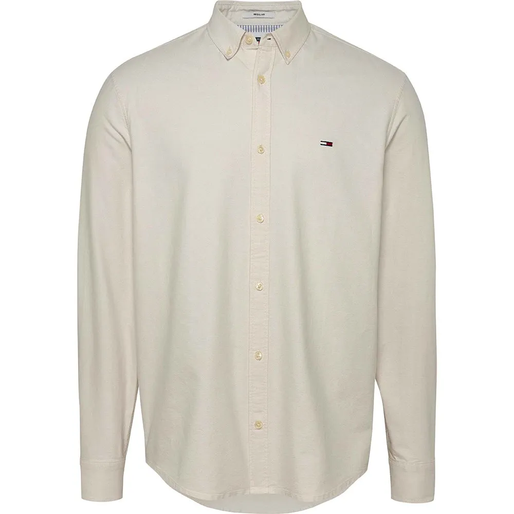 

Рубашка Tommy Jeans Entry Reg Oxford, бежевый