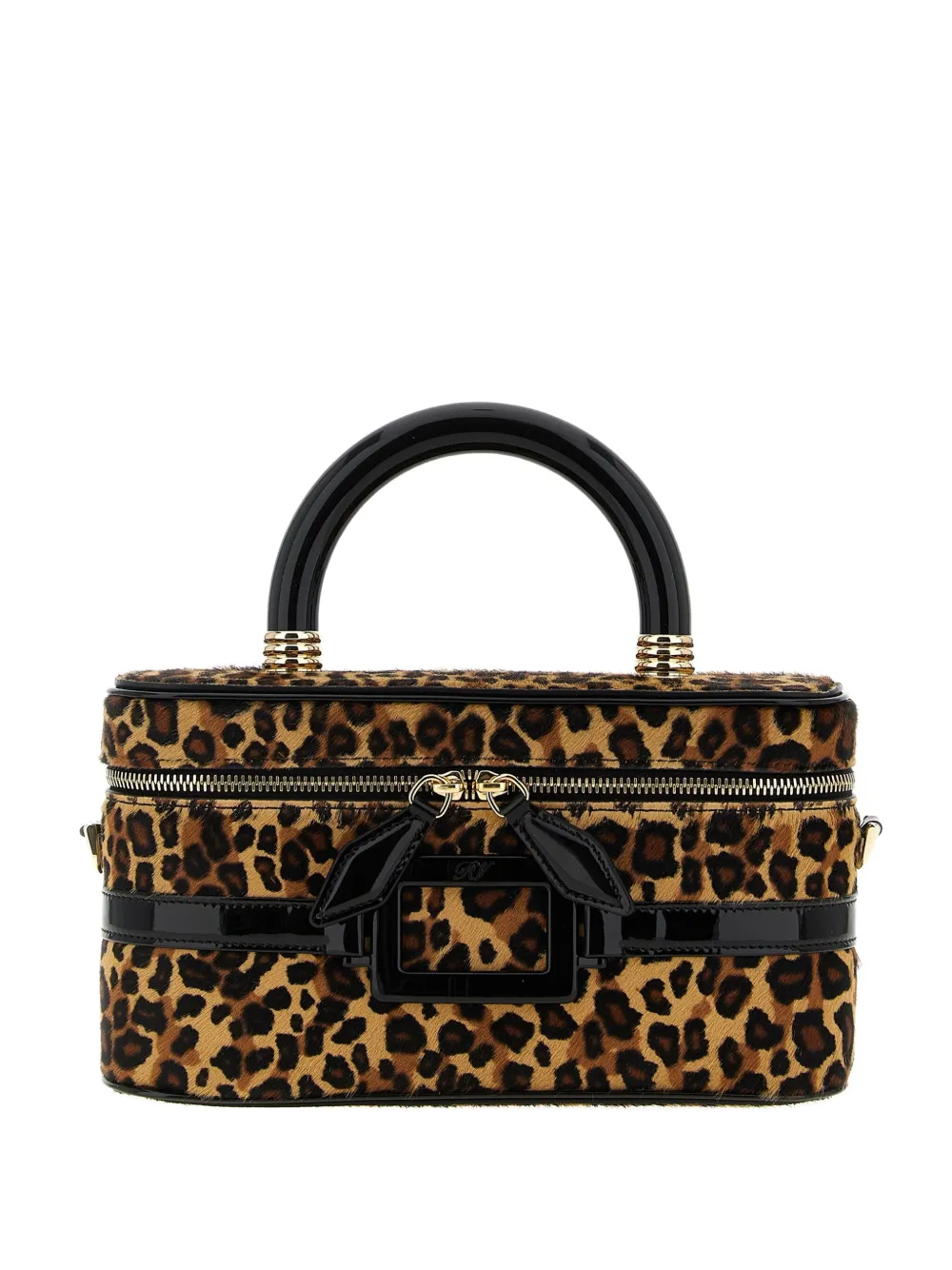 

Сумка-тоут Belle Vivier с леопардовым принтом и пряжкой Roger Vivier, синий