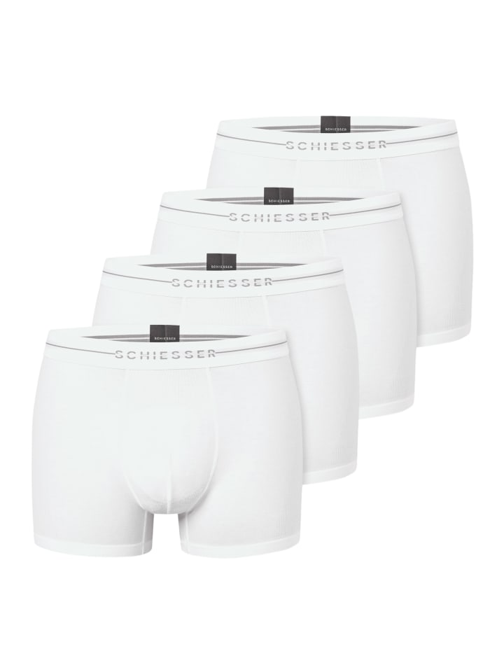 

Шорты/брюки в стиле ретро из хлопка Flex белого цвета Schiesser