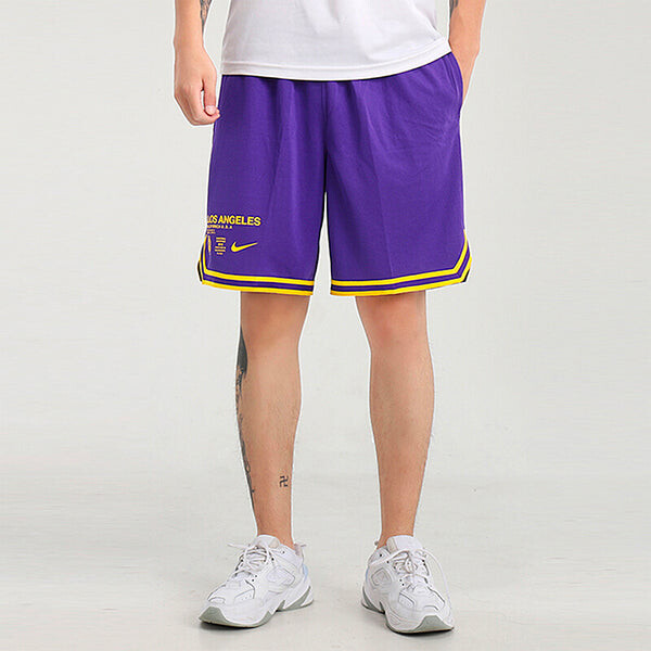 Спортивные шорты Nike NBA Los Angeles Lakers Basketball Shorts Purple, фиолетовый — фото 3