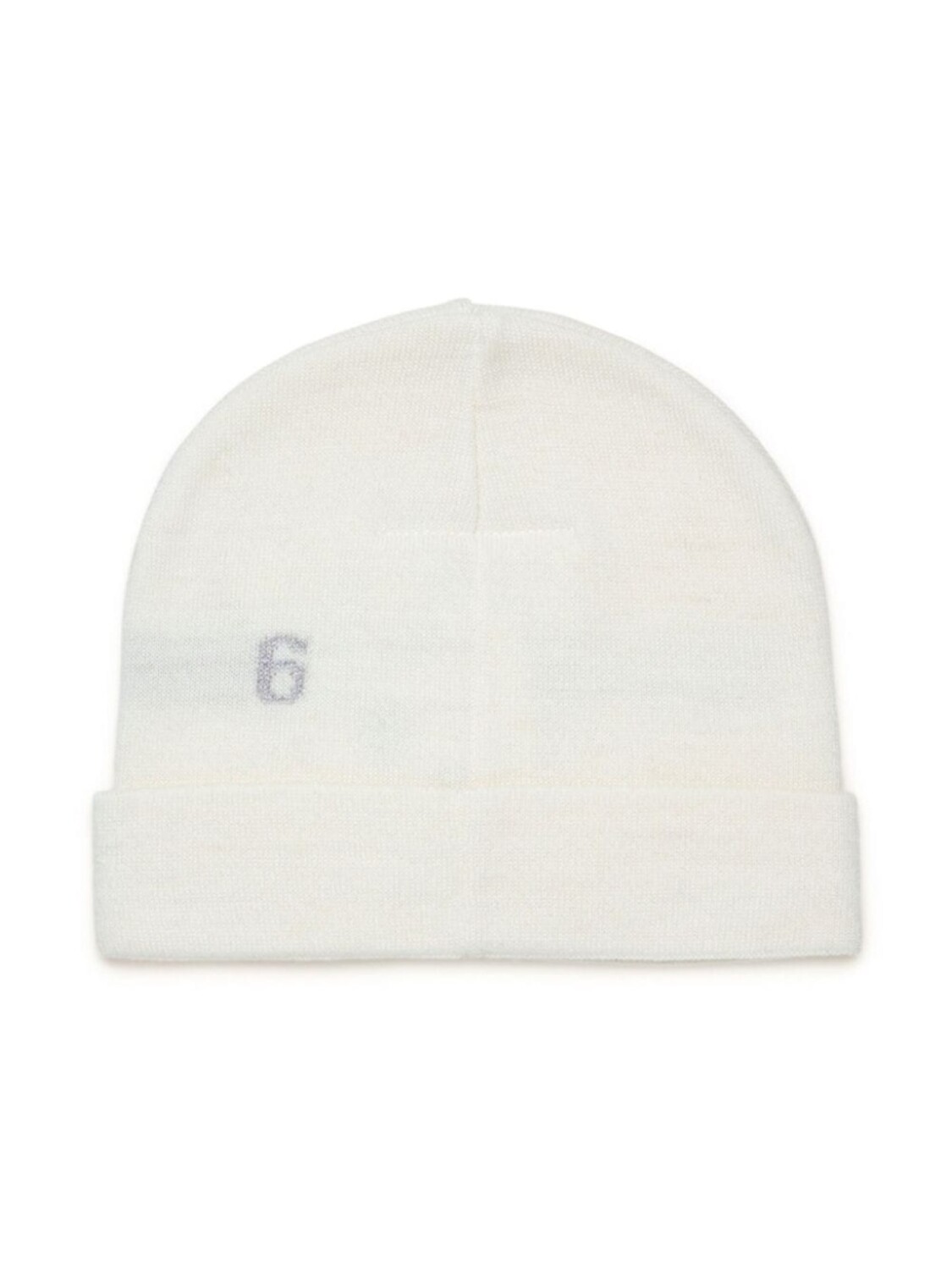 

MM6 Maison Margiela Kids шапка бини с логотипом, белый