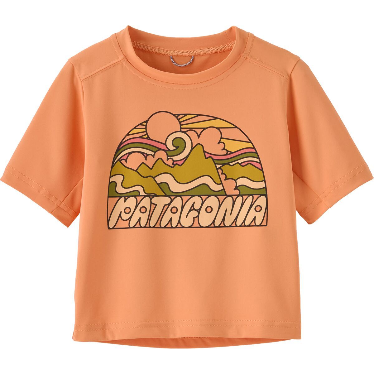 

Детская футболка Capilene Silkweight - для малышей Patagonia, цвет fitz roy rays: heirloom peach