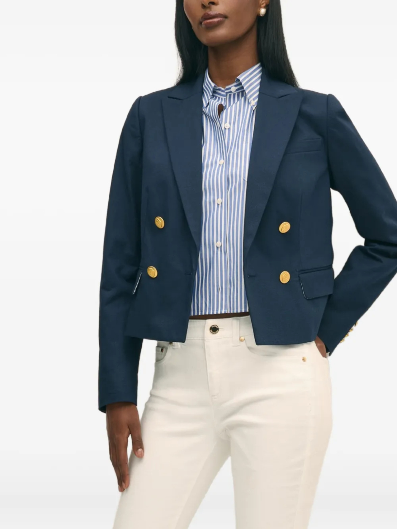 

Brooks Brothers двубортный пиджак, синий