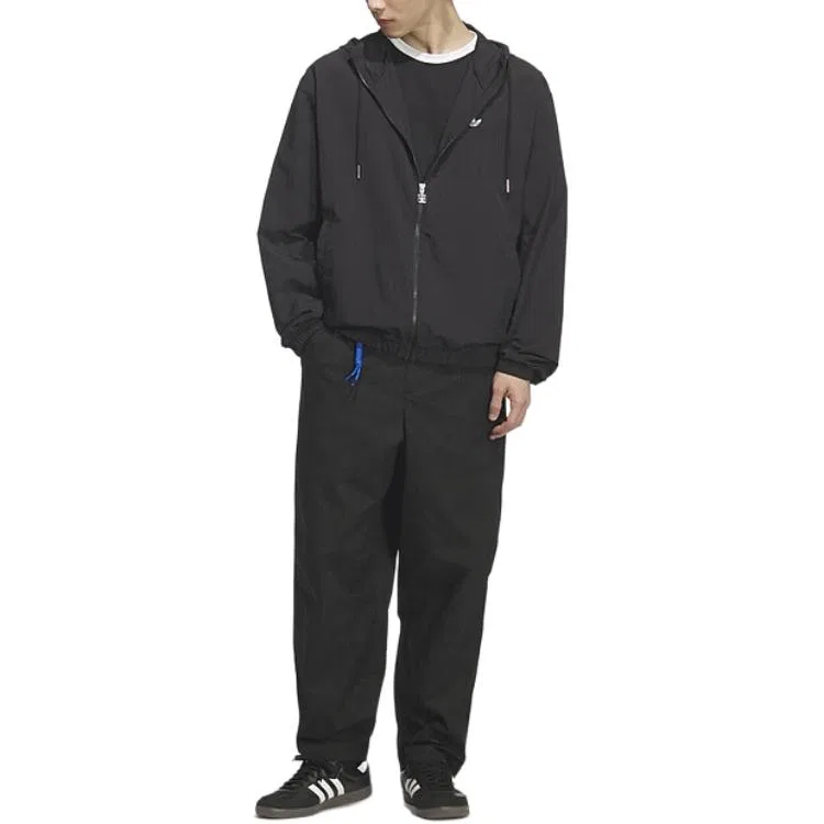 Куртка мужская Black hooded thin Adidas Originals — фото 4