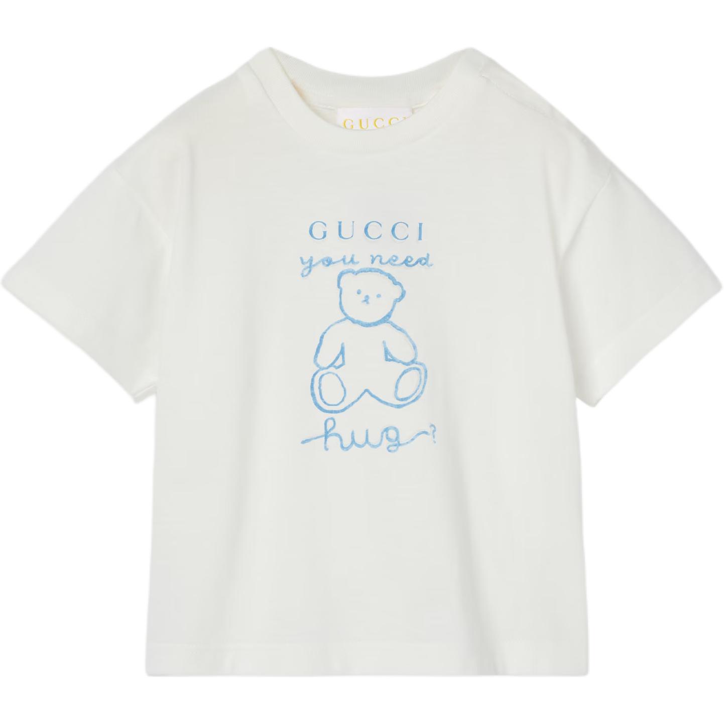 

GUCCI Футболка Cruise SS25 белая для младенцев и малышей