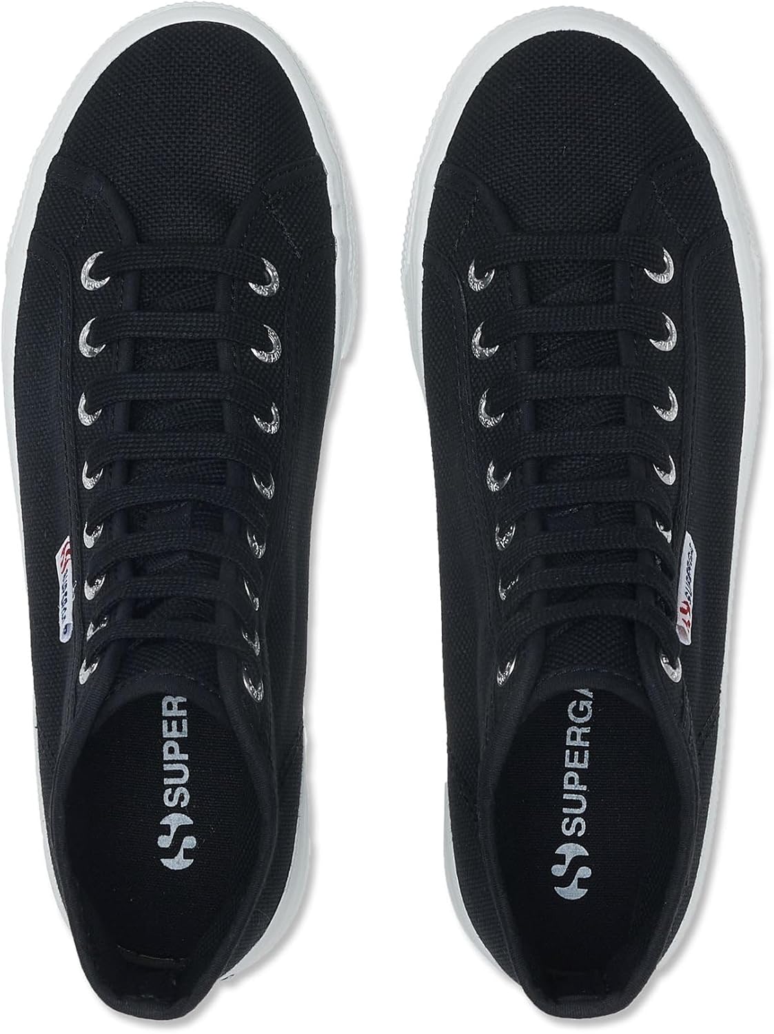 Кроссовки Superga Unisex-Adult 2708 Hi Top, белый/черный — фото 4