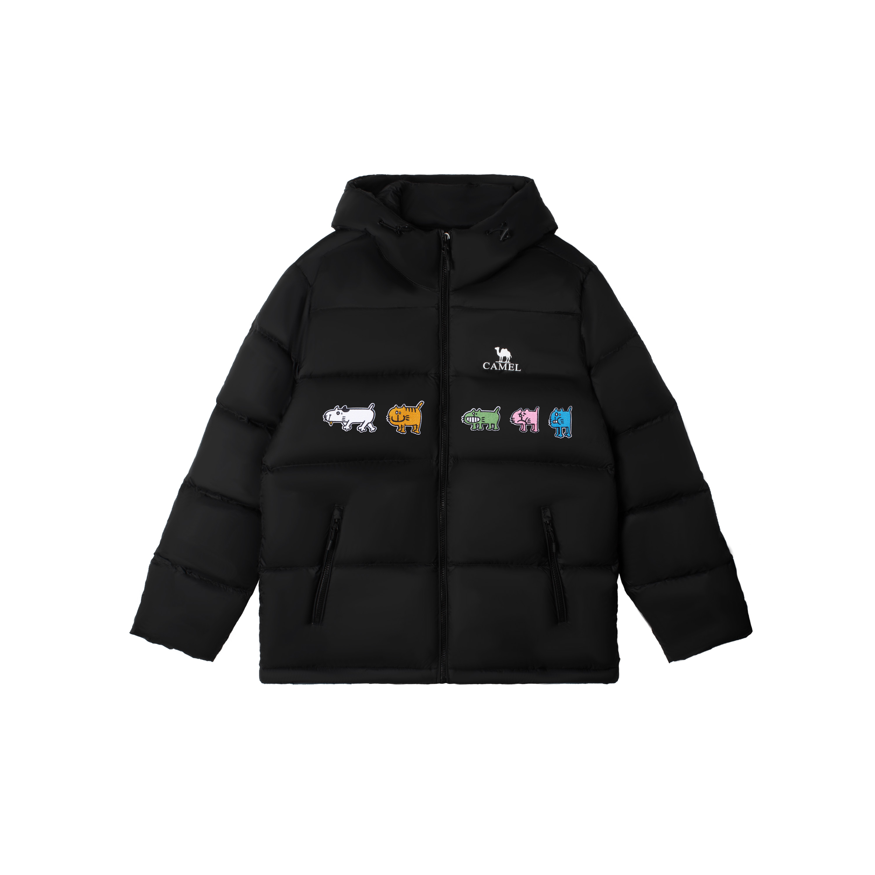 

Теплая коллекция флисовых пуховиков унисекс CAMEL, phantom черный