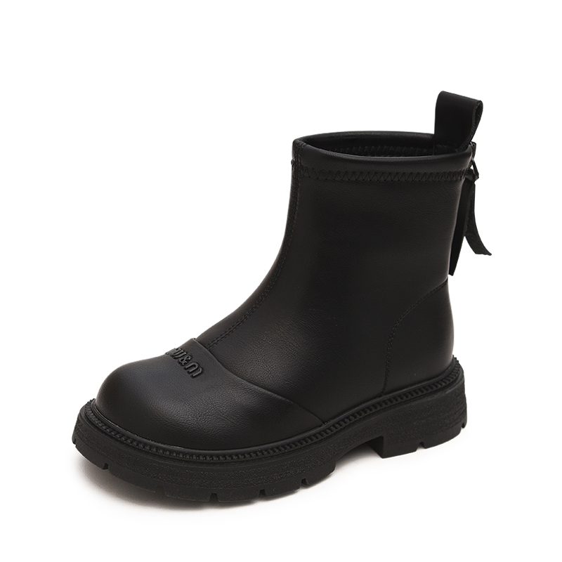 

Нескользящие теплые высокие детские ботинки Budding, черный