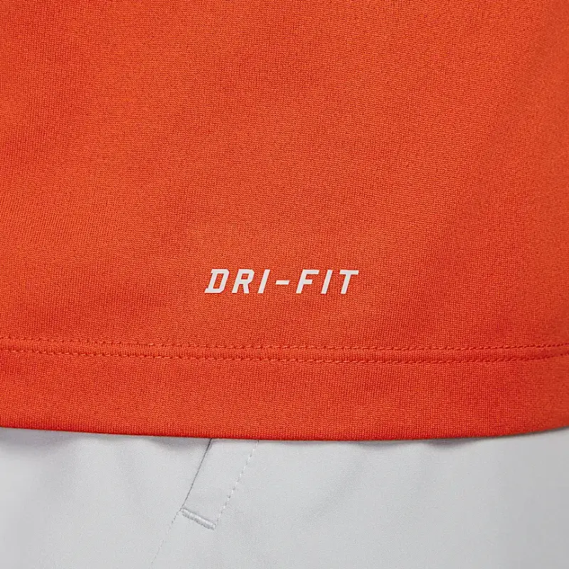 Футболка dri fit team legend мужская university orange Nike, оранжевый — фото 4