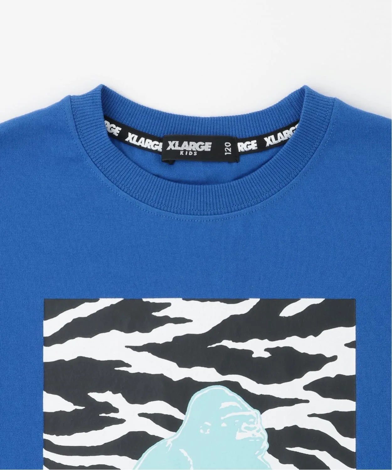 Детская футболка с зебровым принтом XLARGE KIDS белая — фото 3