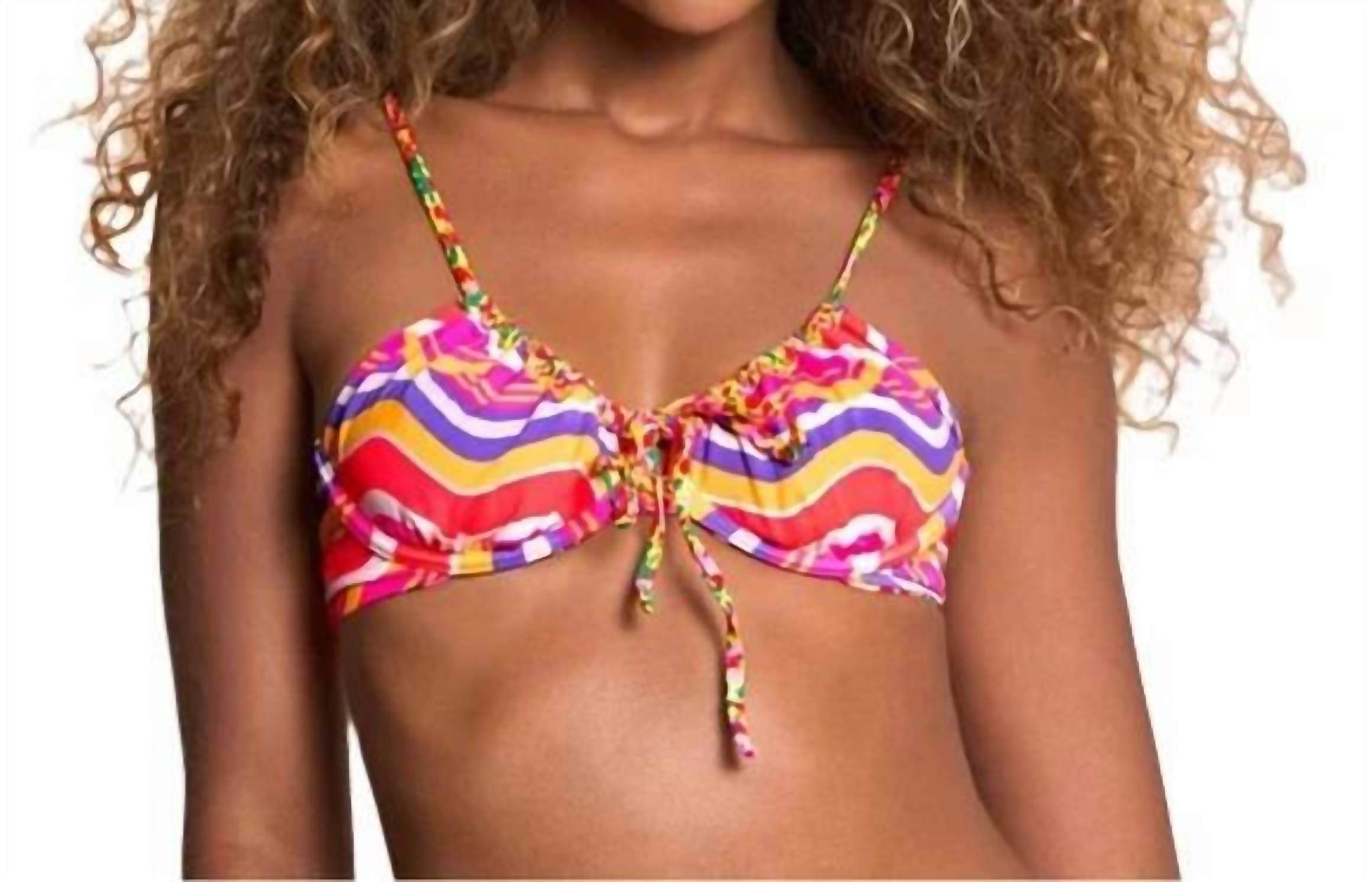 

MAAJI Топ Miniflore Jade на косточках, разноцветный