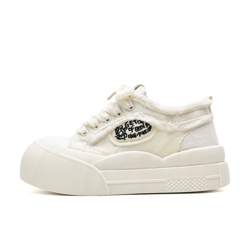 

Кеды, скейтборд обувь женская низкая Lianghuo, бежевый