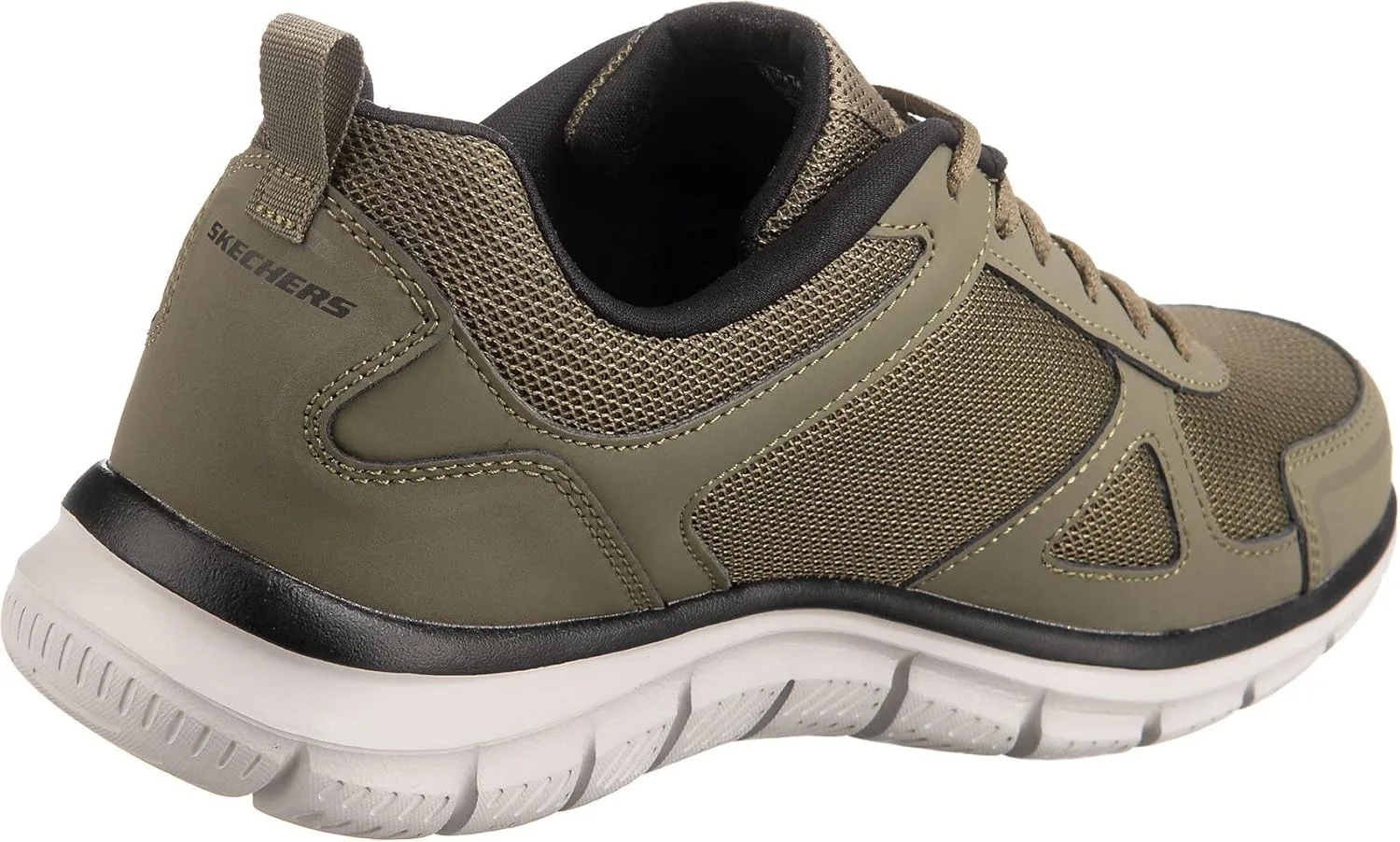 Мужские кроссовки Skechers Track-Scloric 52631-bbk, черный/оливковый — фото 4