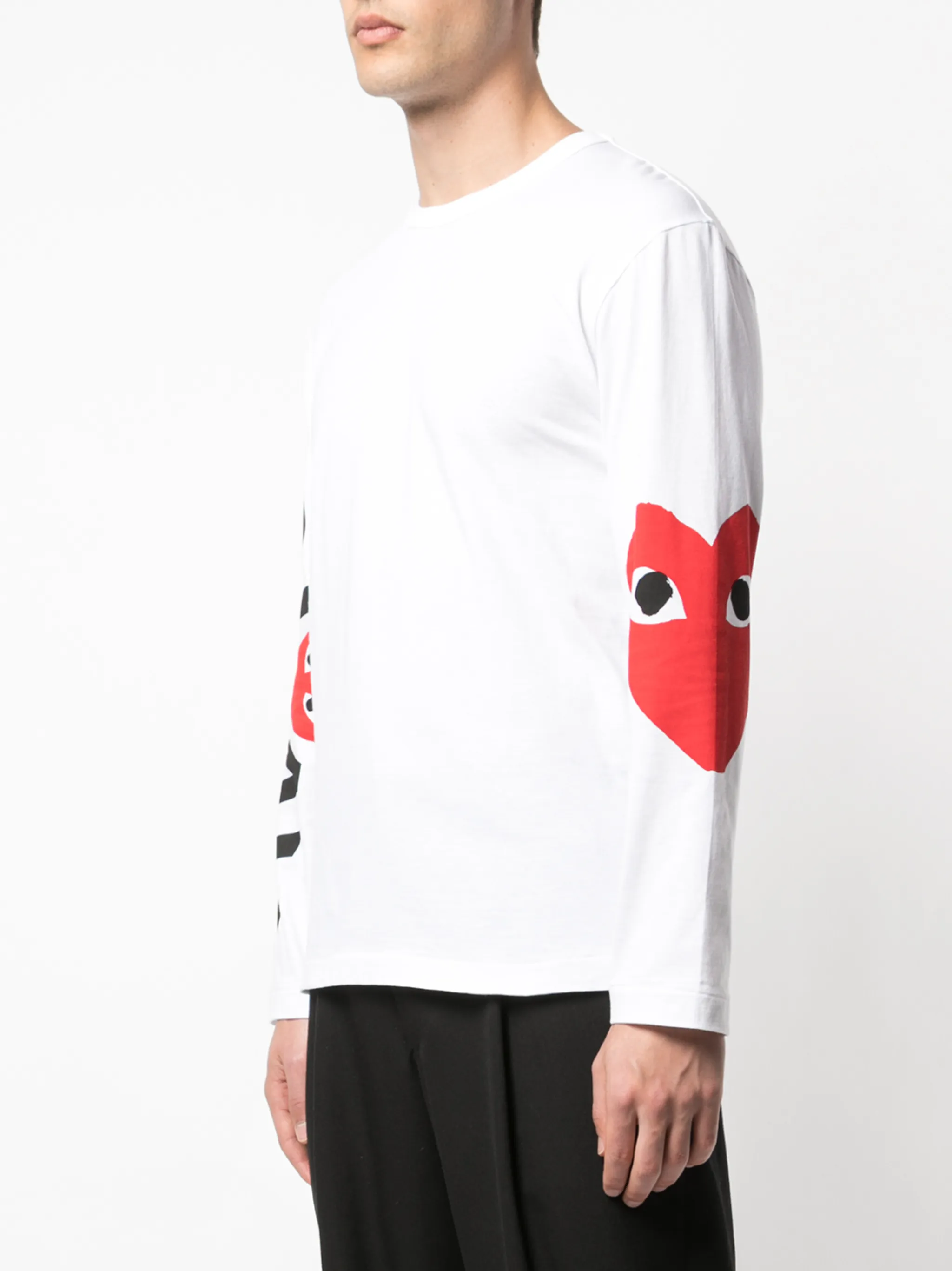 Футболка с длинными рукавами Comme Des Garçons Play, белый — фото 3