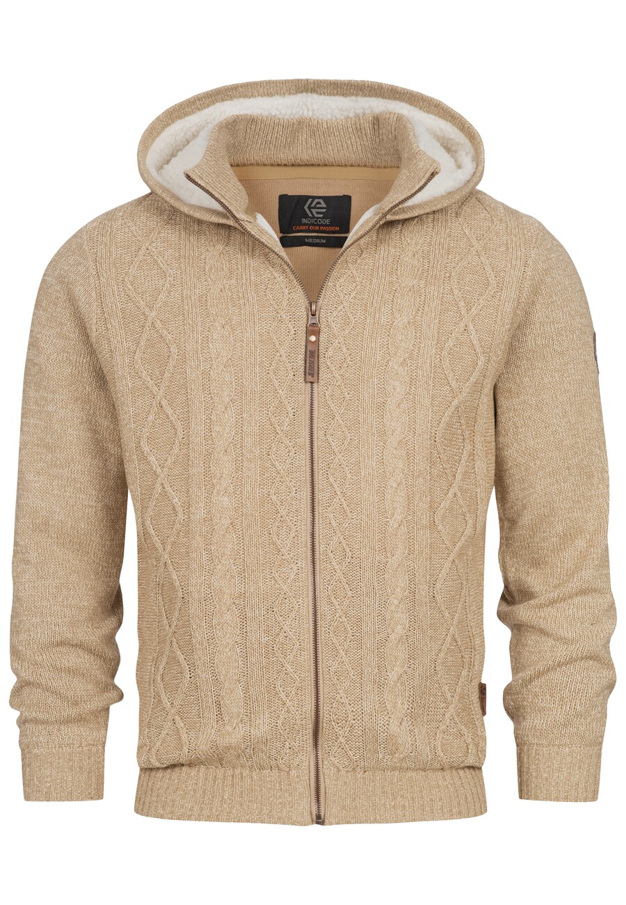 

Вязаный кардиган INDICODE JEANS INRandolph, бежевый