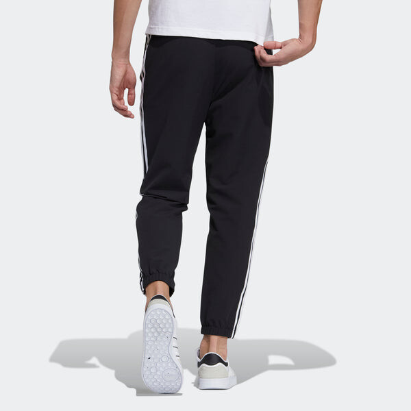 Спортивные штаны adidas neo M Ce 3s Wvn Tp Bundle Feet Sports Long Pants Black, черный — фото 3