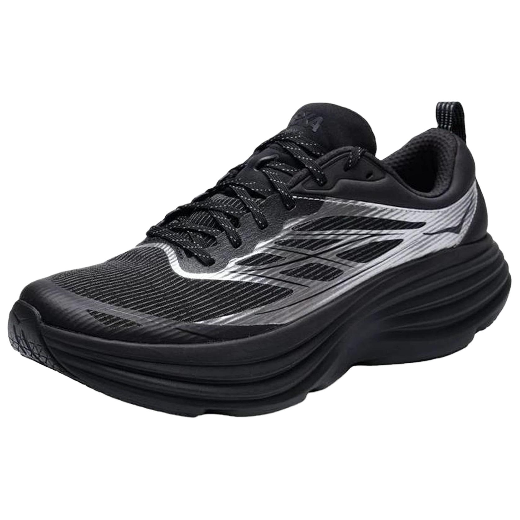 HOKA ONE ONE Bondi 8 Cushioning Slip Resistant Abrasion Resistant Breathable Lightweight Running Shoes Unisex Black — фото 4