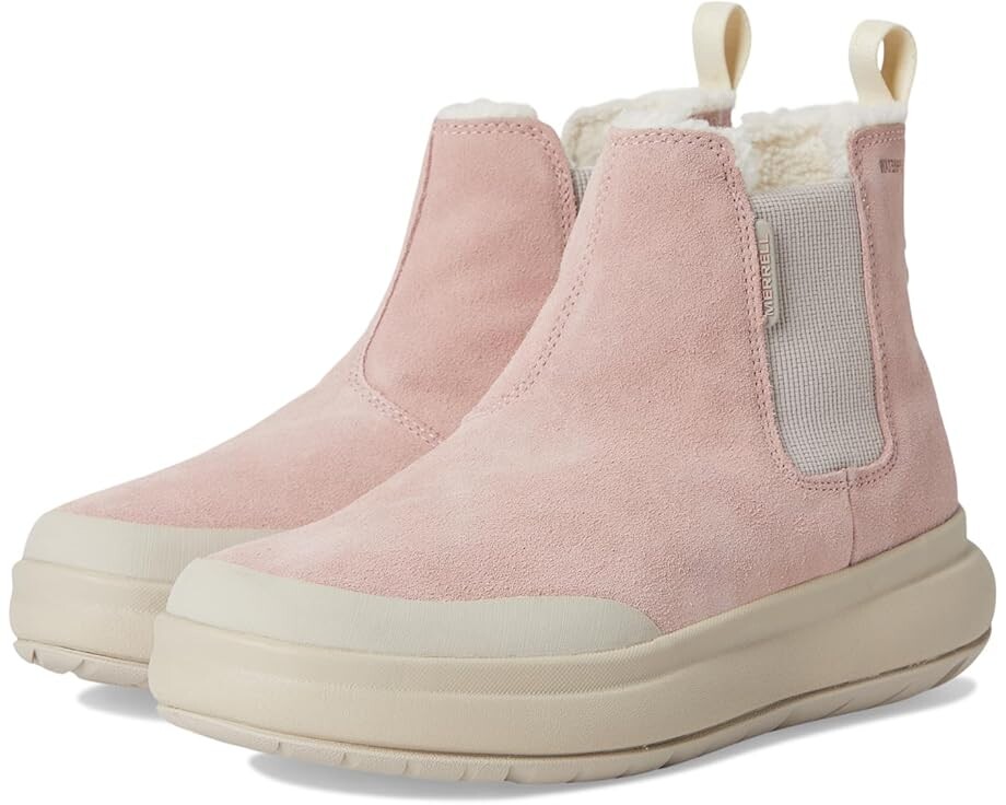 Ботинки Merrell Marquette водонепроницаемые замшевые, светло-розовый
