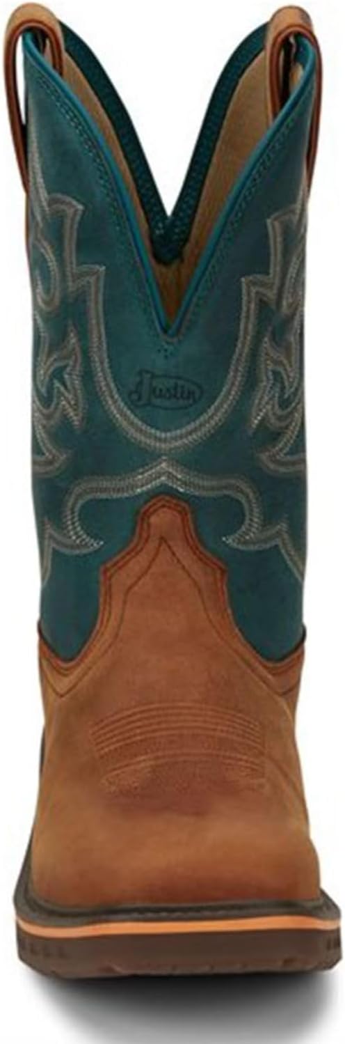 Мужские ботинки Justin Boots CR4007 Resistor 11 водонепроницаемые, коричневый — фото 4