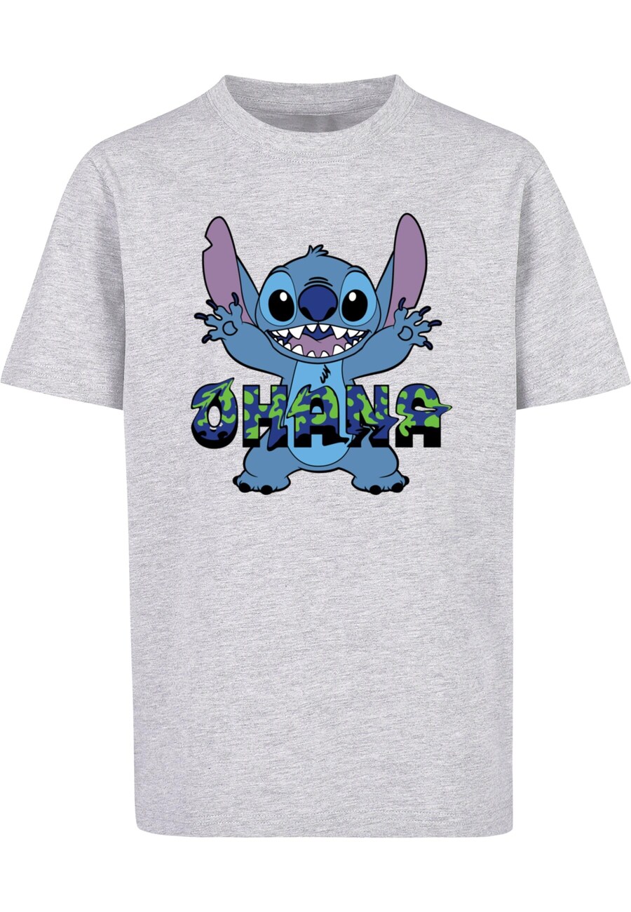 

Рубашка ABSOLUTE CULT Lilo and Stitch - Ohana Glitch, пятнистый серый