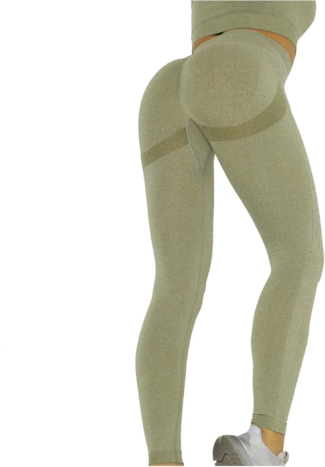 Женские леггинсы для фитнеса Army Green, размерная линейка XS-XL