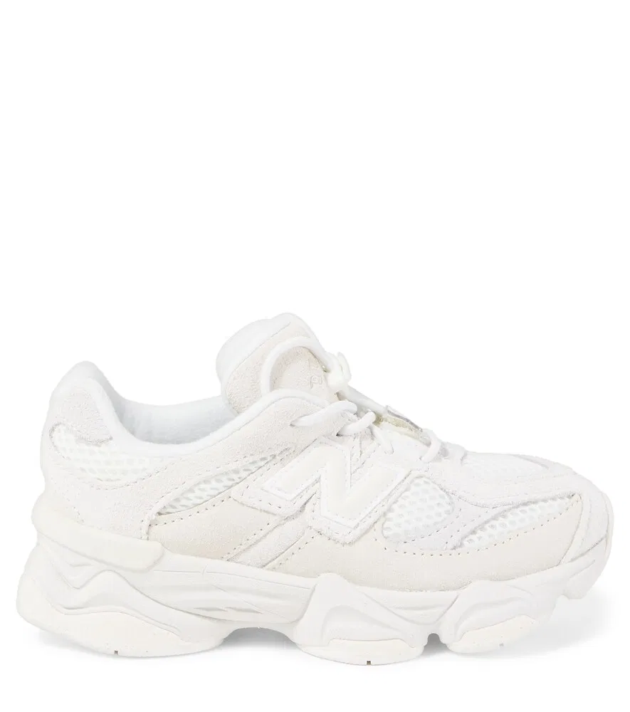 9060 Детские замшевые кроссовки New Balance Kids, белый — фото 4