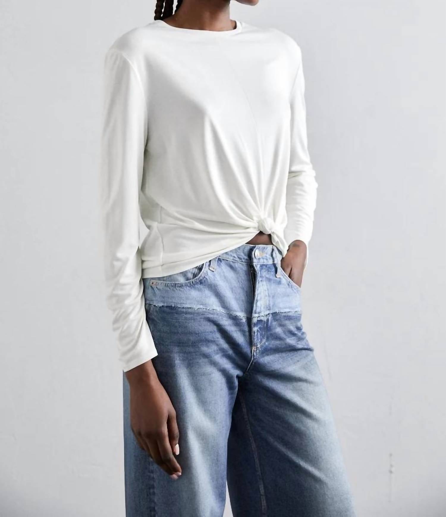 

Топ Jenna Ls цвета слоновой кости rag & bone