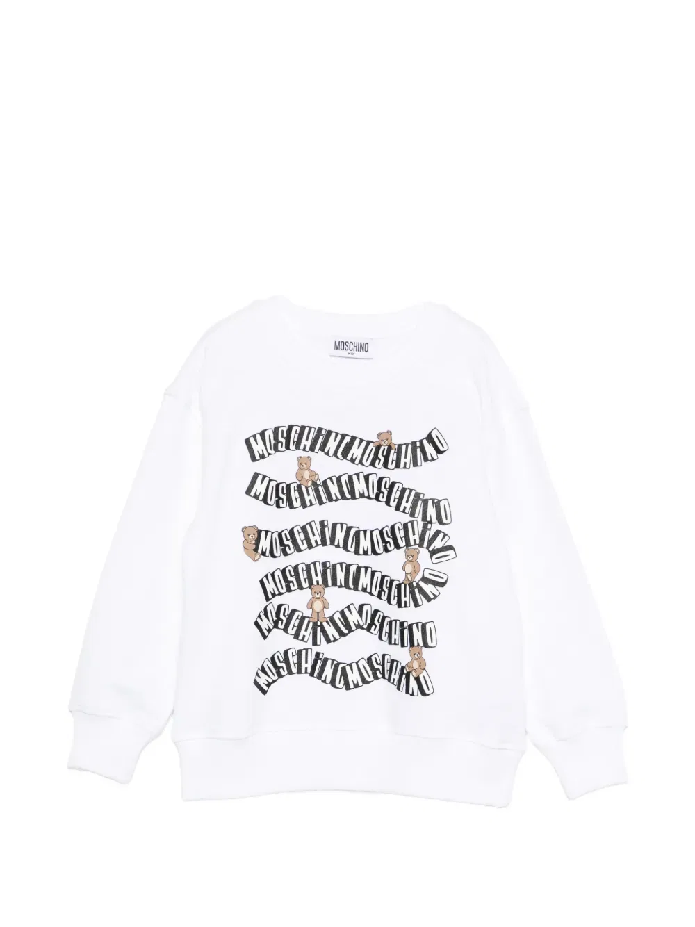 Толстовка с принтом "плюшевый мишка" Moschino Kids, белый