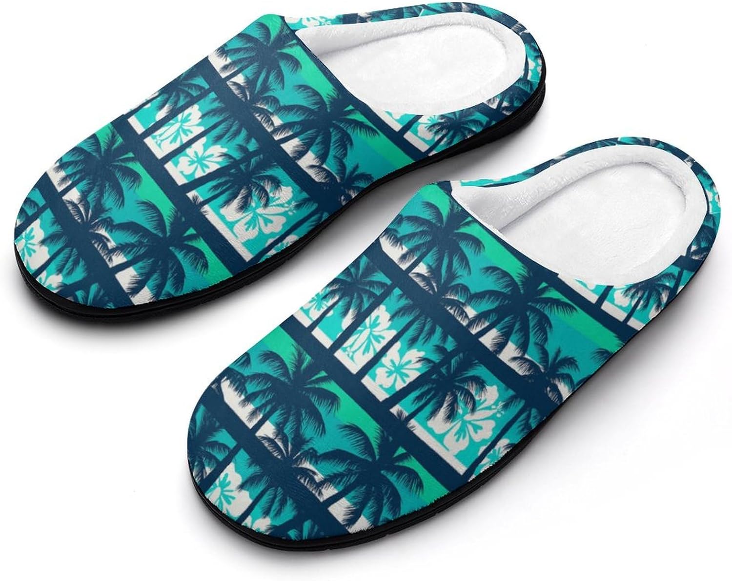 

Яркие тапочки с таксами для мужчин, хлопковые Daihanle, Tropical Palm Tree and Floral