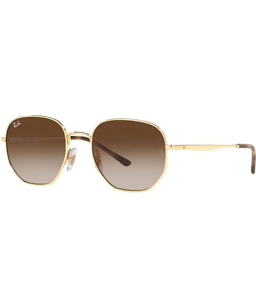 

Круглые солнцезащитные очки Ray-Ban унисекс 0RB3682 51 мм, золотой