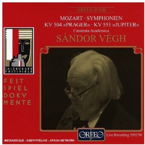 

CD диск Mozart / Camerata Academica, Vegh: Sym #38 K.504 / Sym #41 K.551
