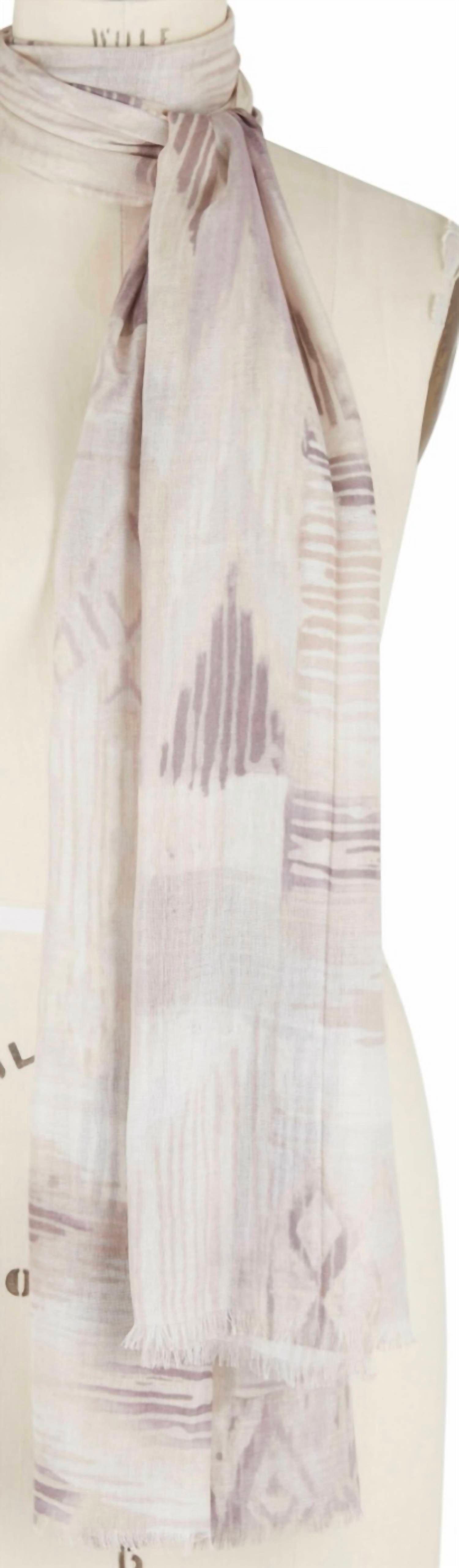 

Шарф с принтом Island Ikat в цвете Biscotti Multi Kinross