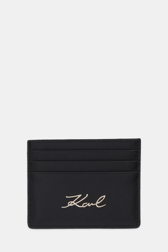

Кожаный чехол для карт K/SIGNATURE Karl Lagerfeld, черный