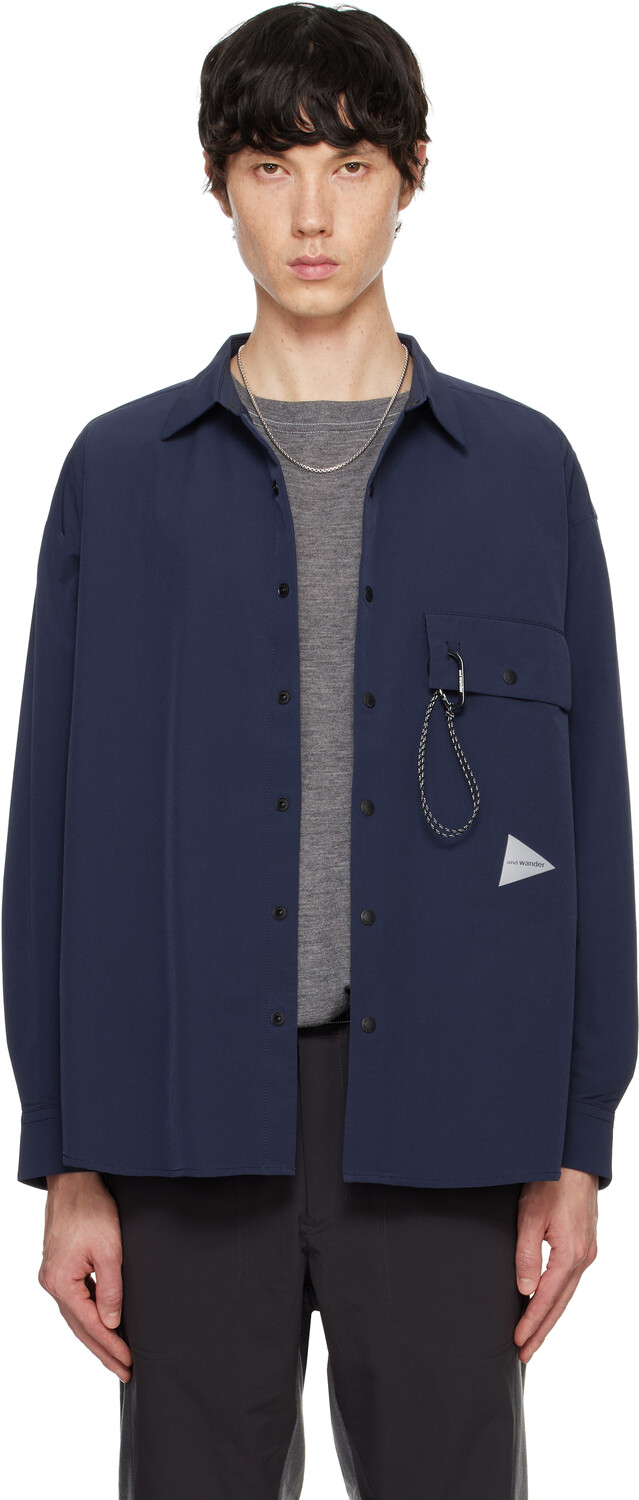 

Рубашка из ткани Navy Light W and wander