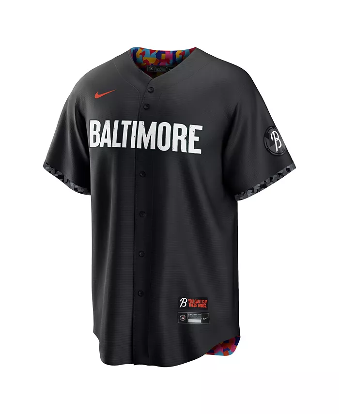 Мужская реплика джерси Baltimore Orioles City Connect 2023 черного цвета Nike — фото 3
