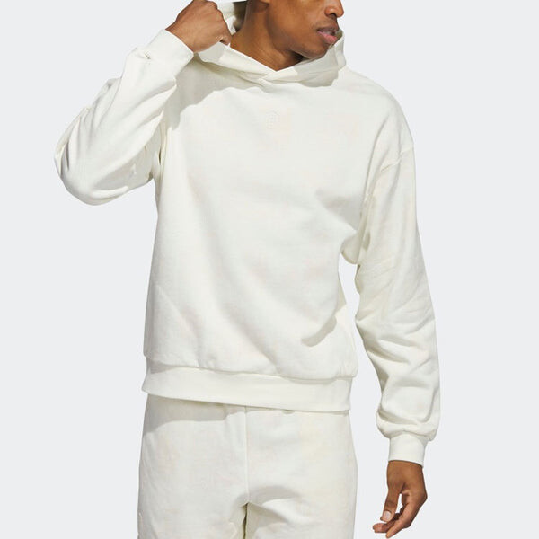 Толстовка Adidas Harden Hoodie 'White', белый — фото 2