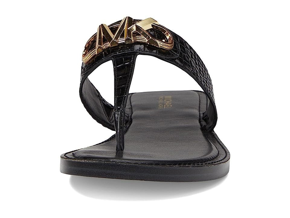 Michael Kors Parker 40S3PKFS1E-001 Sandal Women's Black Leather Thong JOBB1345 — фото 2