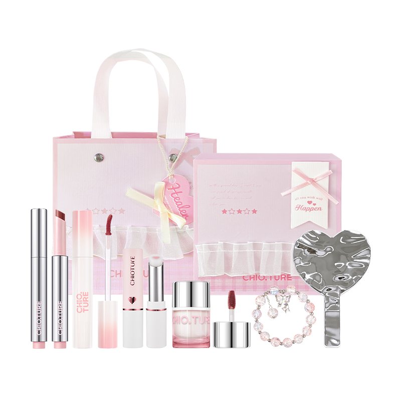 

Набор косметики Dot Heart Intention легко растушевывается натуральный глянцевый блеск для губ прозрачный эффект без макияжа зеркальное покрытие CHIOTURE