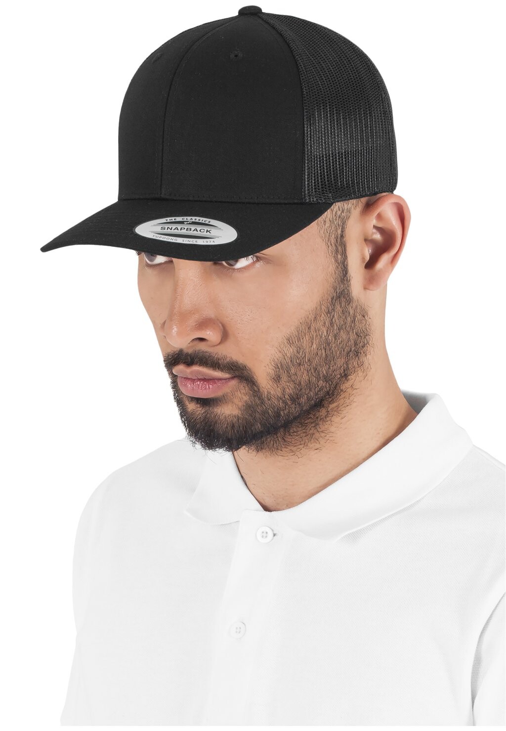 

Бейсболка RETRO TRUCKER Flexfit, цвет black