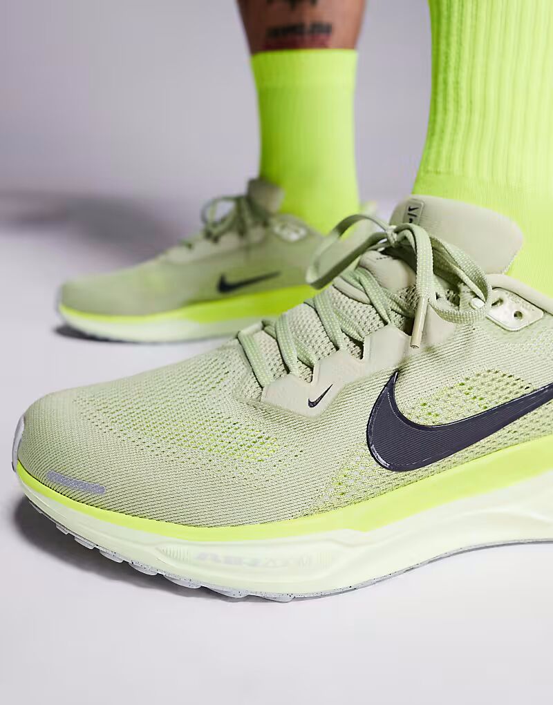 Кроссовки Nike Running Air Zoom Pegasus 41 зеленого цвета — фото 4