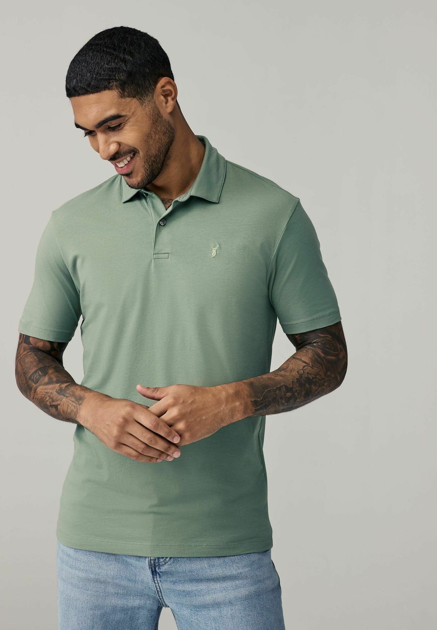 Поло Next REGULAR FIT SHORT SLEEVE 5 PACK, Navy Black Grey White Sage Green/Black — фото 2