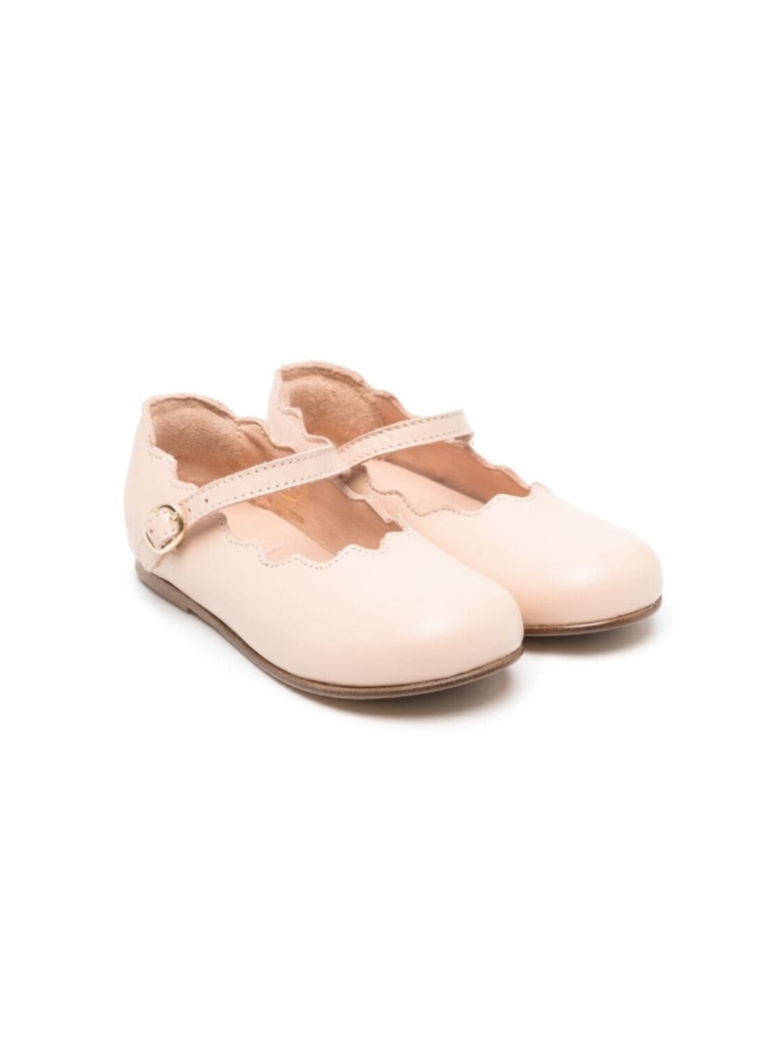 

Chloé Kids туфли с фестонами, розовый