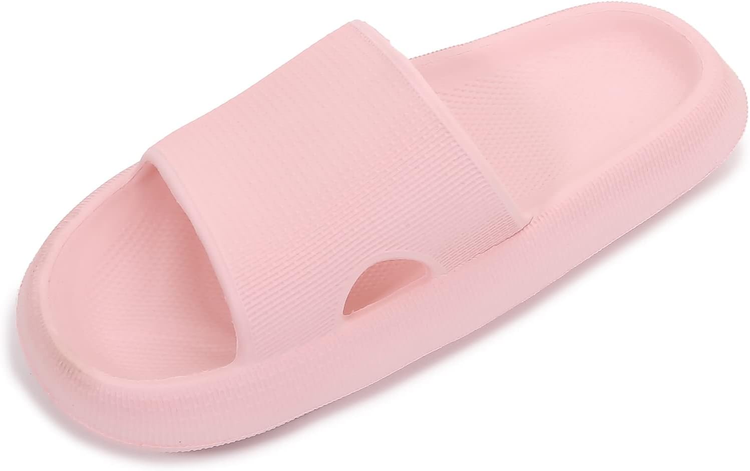 

Удобные тапочки на мягкой платформе толщиной мм для женщин и мужчин, летние пляжные, для дома и улицы, с открытым носком, из резины Mm, розовый