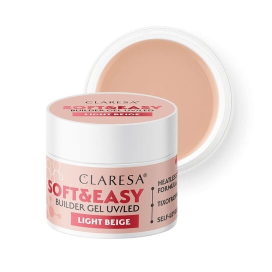 

Гель для наращивания ногтей, Soft&Easy, светло-бежевый, 90 г Claresa