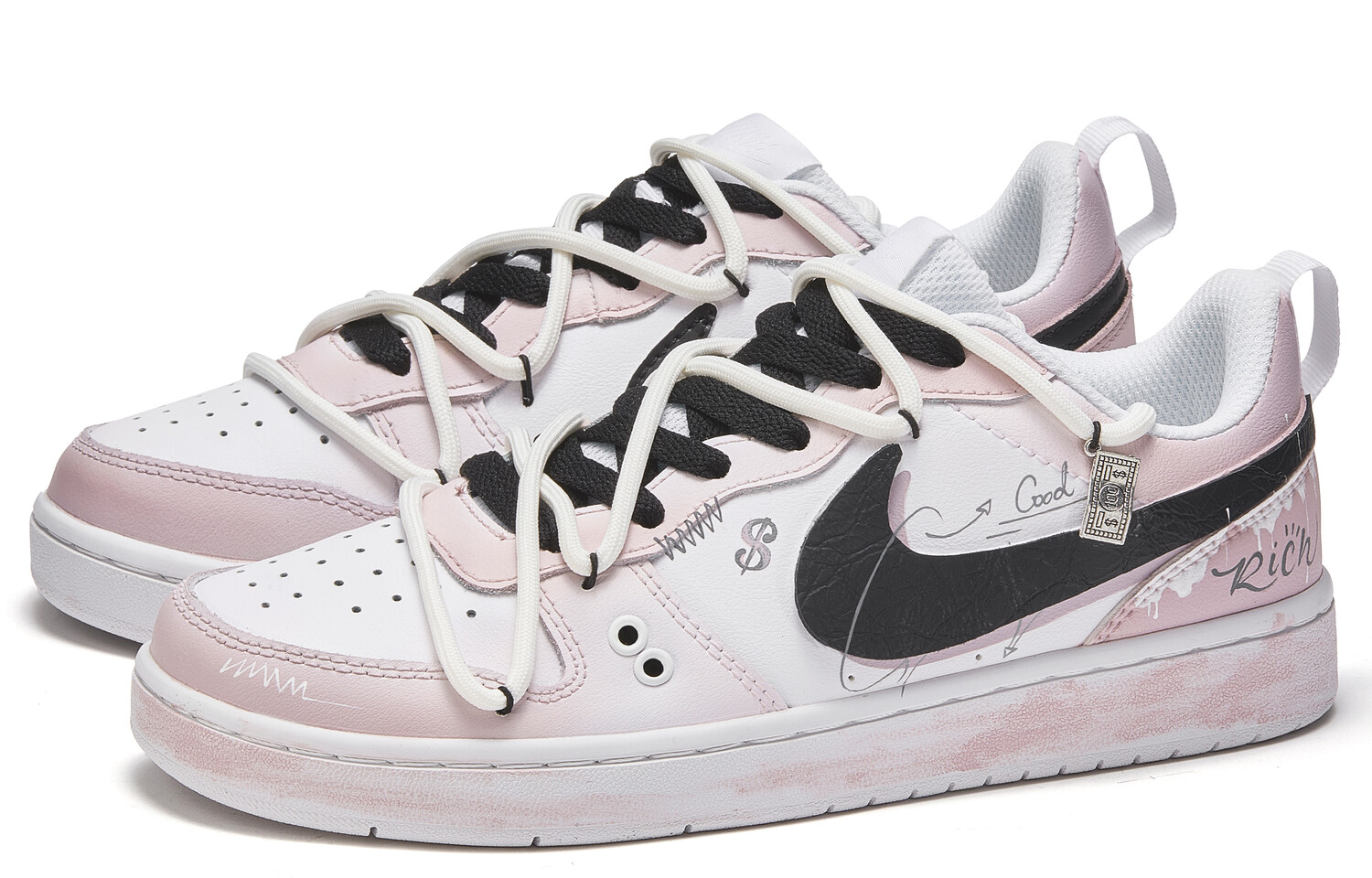 

Кроссовки Nike Court Vision 1 Skateboard Shoes Women's Low-Top White, белый
